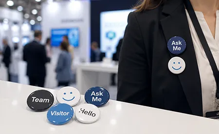 Badges med eget tryck